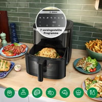 Friteuză cu aer cald Bosch MAF671B0 Seria 6 XXL 7,2 L, 7 programe presetate, fereastră iluminată, gătire cu 65% mai rapidă, negru 6