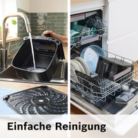 Friteuză cu aer cald Bosch MAF671B0 Seria 6 XXL 7,2 L, 7 programe presetate, fereastră iluminată, gătire cu 65% mai rapidă, negru 8