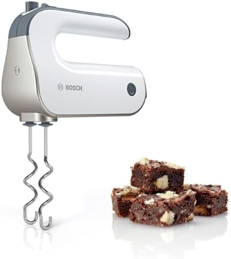 Bosch MFQ4835DE premium hand mixer, plastic, white / chrome