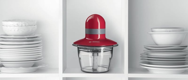 Bosch MMR08R2 Elektromos Aprító 400W Rozsdamentes Pengék 800ml Tartály Piros