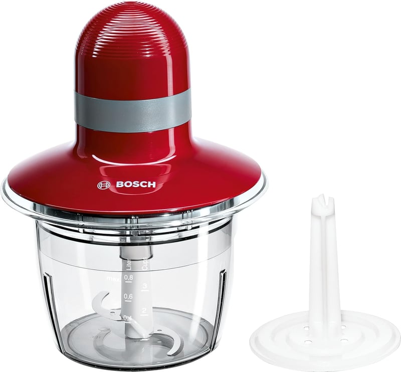 Bosch MMR08R2 Elektromos Aprító 400W Rozsdamentes Pengék 800ml Tartály Piros
