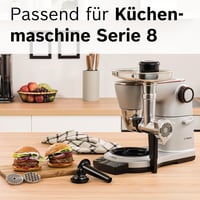 Bosch MUZ9HA1 Húsdaráló, Kolbásztöltő, Kebab Készlet Lyukkorongokkal 3,5-8mm 3