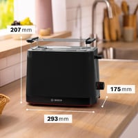 Bosch MyMoment TAT3M123 Kompakt Kenyérpirító Rozsdamentes Fekete 800W 2