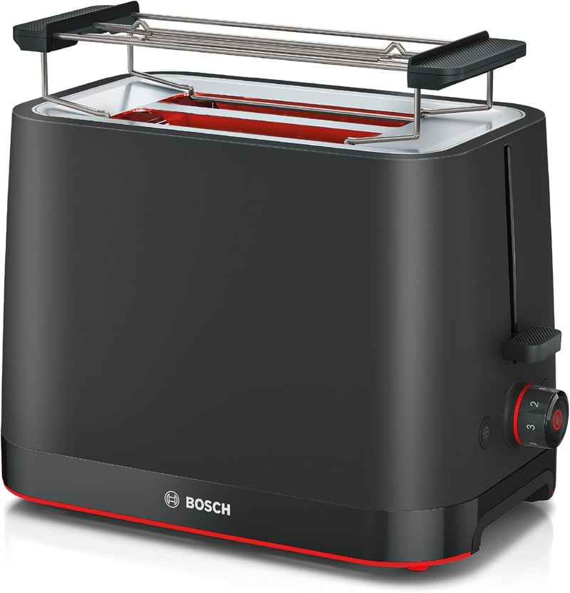Bosch MyMoment TAT3M123 Kompakt Kenyérpirító Rozsdamentes Fekete 800W