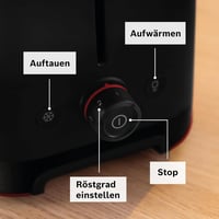 Bosch MyMoment TAT3M123 Kompakt Kenyérpirító Rozsdamentes Fekete 800W 6