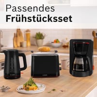 Bosch MyMoment TAT3M123 Kompakt Kenyérpirító Rozsdamentes Fekete 800W 8