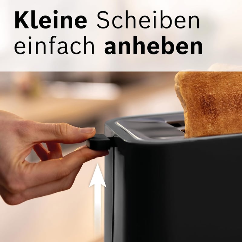 Bosch MyMoment TAT3M123 Kompakt Kenyérpirító Rozsdamentes Fekete 800W