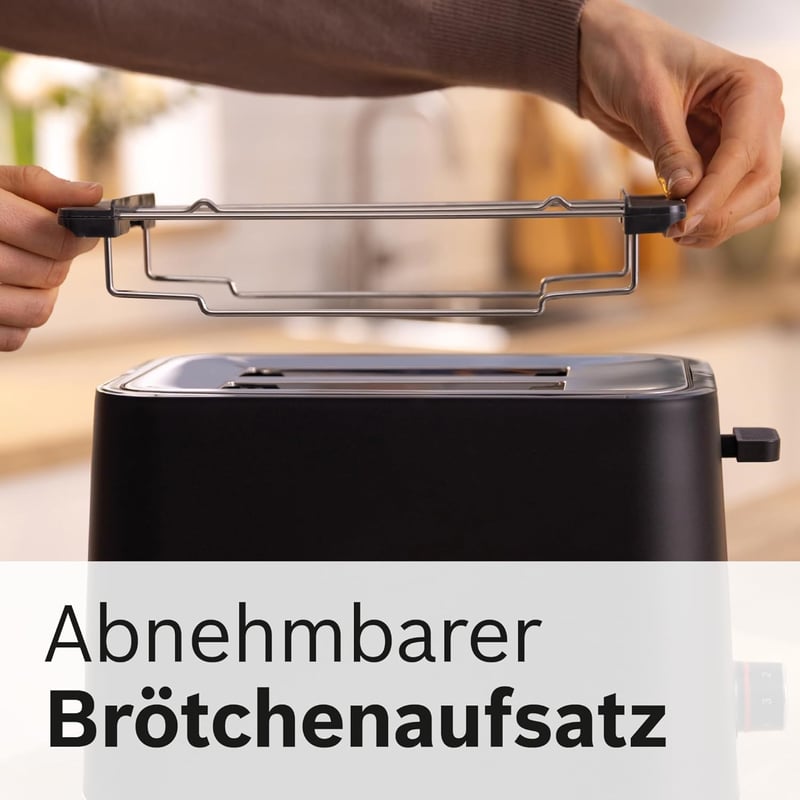 Bosch MyMoment TAT3M123 Kompakt Kenyérpirító Rozsdamentes Fekete 800W