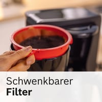 Filtračný kávovar Bosch MyMoment TKA3M133, 1,25 l sklenená kanvica, na 10 – 15 šálok, 60-minútové udržiavanie teploty, systém proti odkvapkávaniu, 1200 W, matná čierna 6