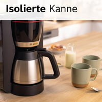 Cafetieră cu filtru Bosch MyMoment TKA6M273 cu cană termos 1 l, 8-12 cești, sistem anti-picurare, program de decalcifiere, 1200 W, negru mat 10