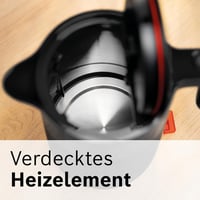 Bosch MyMoment TWK2M163 Vezeték nélküli vízforraló 1,7L, 2400W, automata kikapcsolás, matt fekete 6