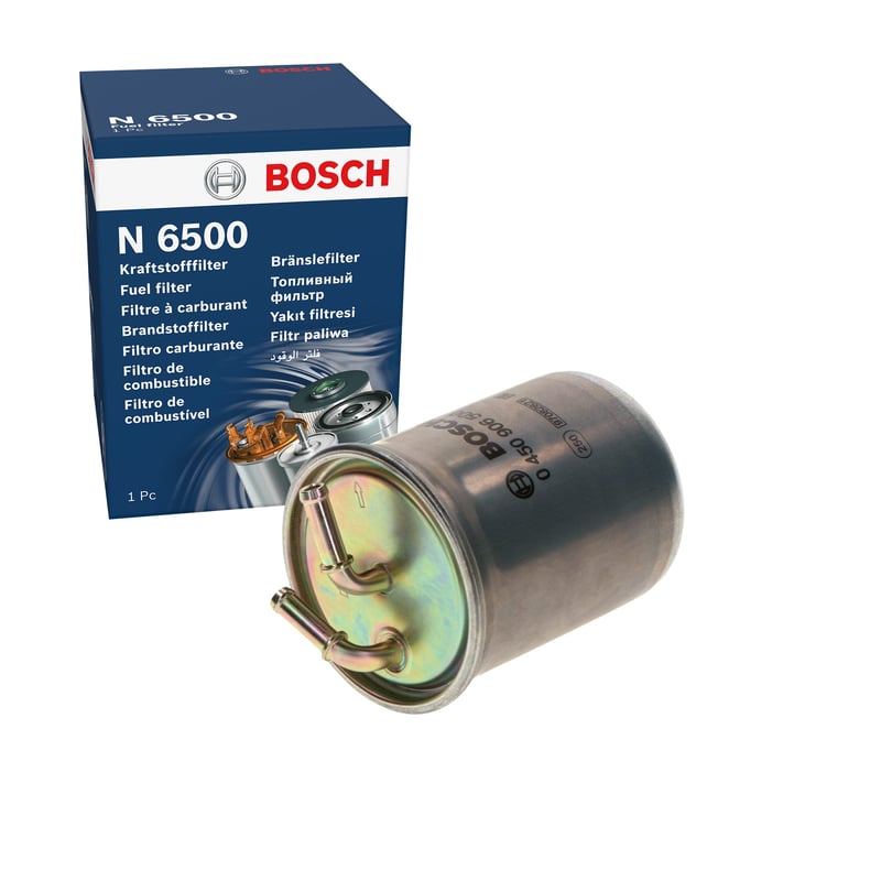 Bosch N6500 filtar goriva za auto – kompatibilan s Audi A1, Seat Cordoba, Ibiza III, Ibiza IV, Toledo IV, filtar goriva s izdvajačem vode, 1 kom.