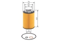 Olejový filter Bosch P7158 (F026407158) pre osobné automobily 2