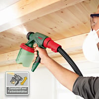 Sistem de vopsit prin pulverizare Bosch PFS 5000 E, 1200 W, 2 rezervoare de 1000 ml, pentru vopsea de perete, lac și lazură 4