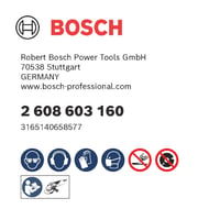 Bosch PRO Fémvágó Tárcsa 125 x 2,5 x 22,23 mm Süllyesztett Sarokcsiszoló Vágókorong Fémhez 6