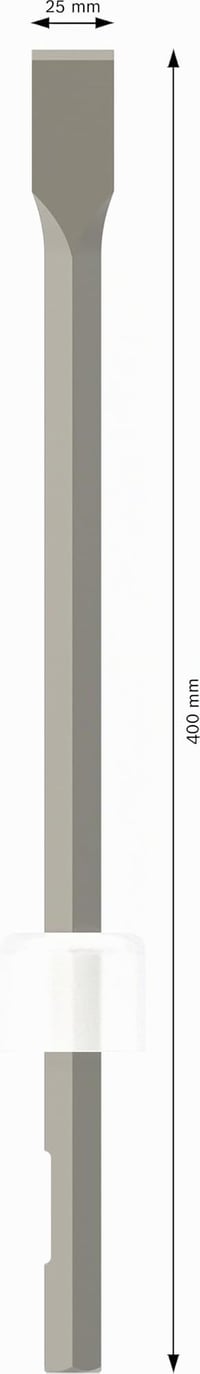 Bosch Professional plochý sekáč so 19 mm šesťhrannou stopkou, dĺžka 400 mm, pre vŕtacie kladivá 4