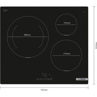Bosch PUJ611BB5E Serie 4 Indukciós Főzőlap - 3 Égős, 60 cm, Touch Select Vezérlés 2