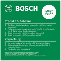 Bosch Quigo Green keresztvonalas zöld lézer szintező állvánnyal, újrahasznosított műanyag ház 3