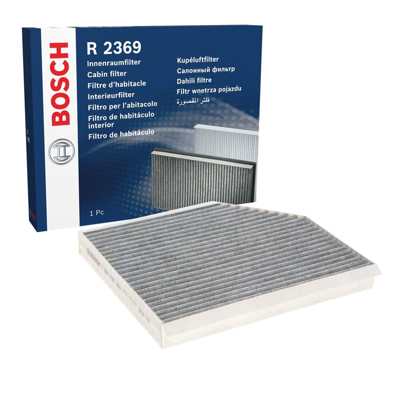 Výmena kabínového filtra s aktívnym uhlím Bosch R2369