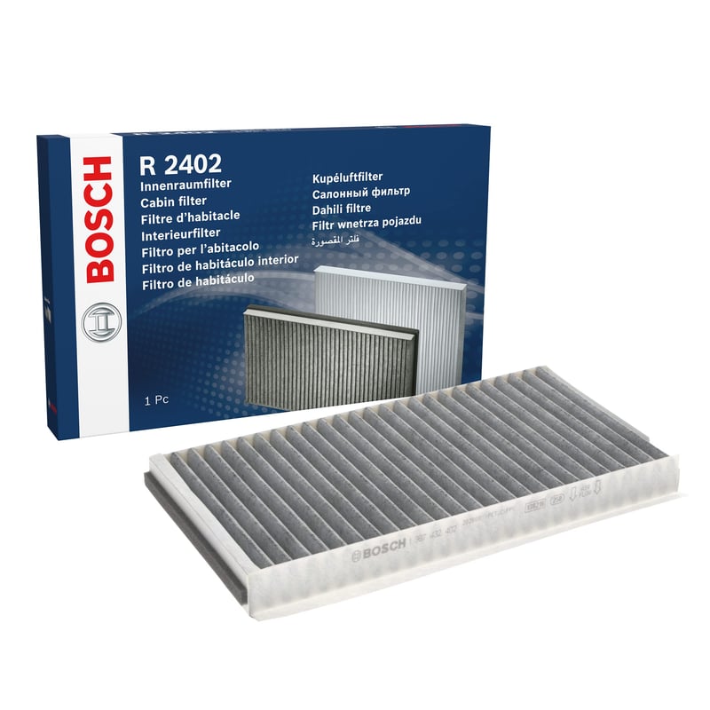 Výmena kabínového filtra s aktívnym uhlím Bosch R2402 – 2 ks