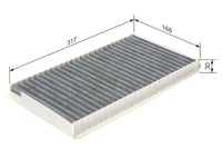 Výmena kabínového filtra s aktívnym uhlím Bosch R2402 – 2 ks 2