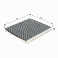 Kabínový filter Bosch R2543 s aktívnym uhlím 2