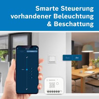 Controler inteligent pentru lumină și rulouri Bosch Smart Home Licht-/Rollladensteuerung II, control prin aplicație și voce, compatibil cu Apple Home, Google Home și Alexa 4