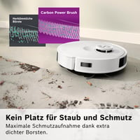 Robotický vysávač Bosch Spotless+ BCRD1W s funkciou mopovania, sací výkon 11 000 Pa, vyprázdňovacia stanica, navigácia Smart Vision, ovládanie cez aplikáciu, biela 3