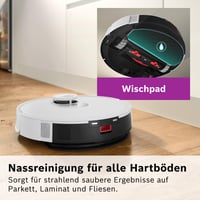 Robotický vysávač Bosch Spotless+ BCRD1W s funkciou mopovania, sací výkon 11 000 Pa, vyprázdňovacia stanica, navigácia Smart Vision, ovládanie cez aplikáciu, biela 4