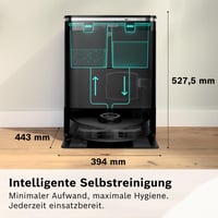 Robotický vysávač Bosch Spotless Max BCRDW3B s funkciou mopovania, sací výkon 11 000 Pa, rotujúce mopovacie podložky, stanica na mokré a suché čistenie, samočistenie, fe 5
