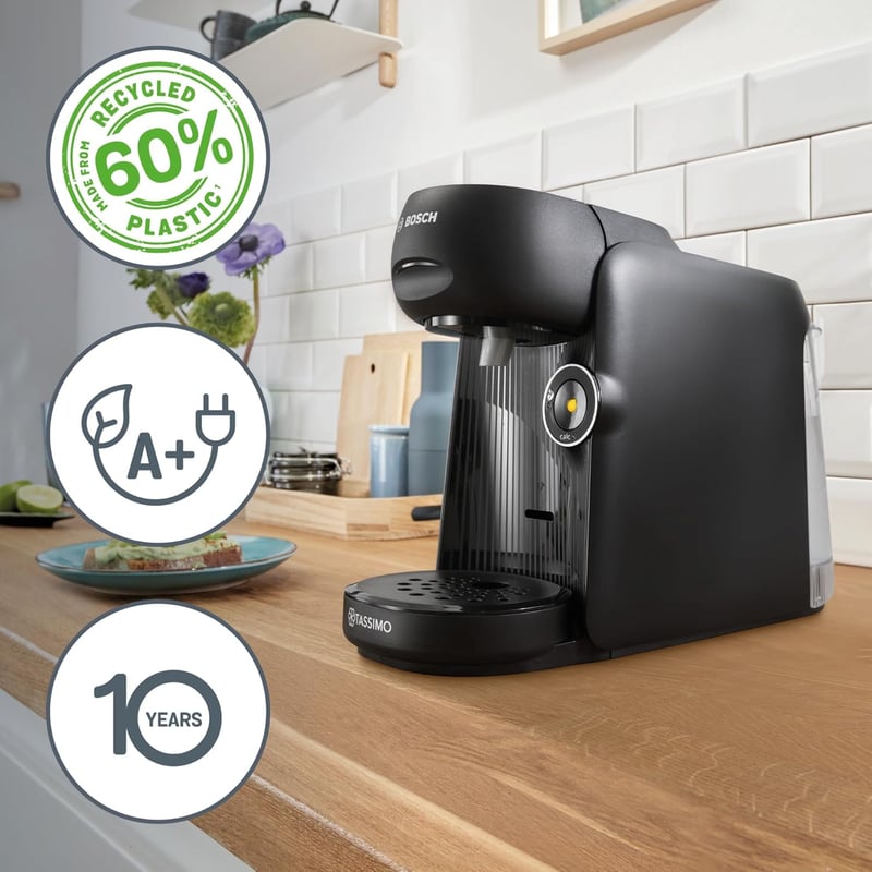 Bosch Tassimo Finesse TAS162E kapszulás kávéfőző 70 itallal, fekete