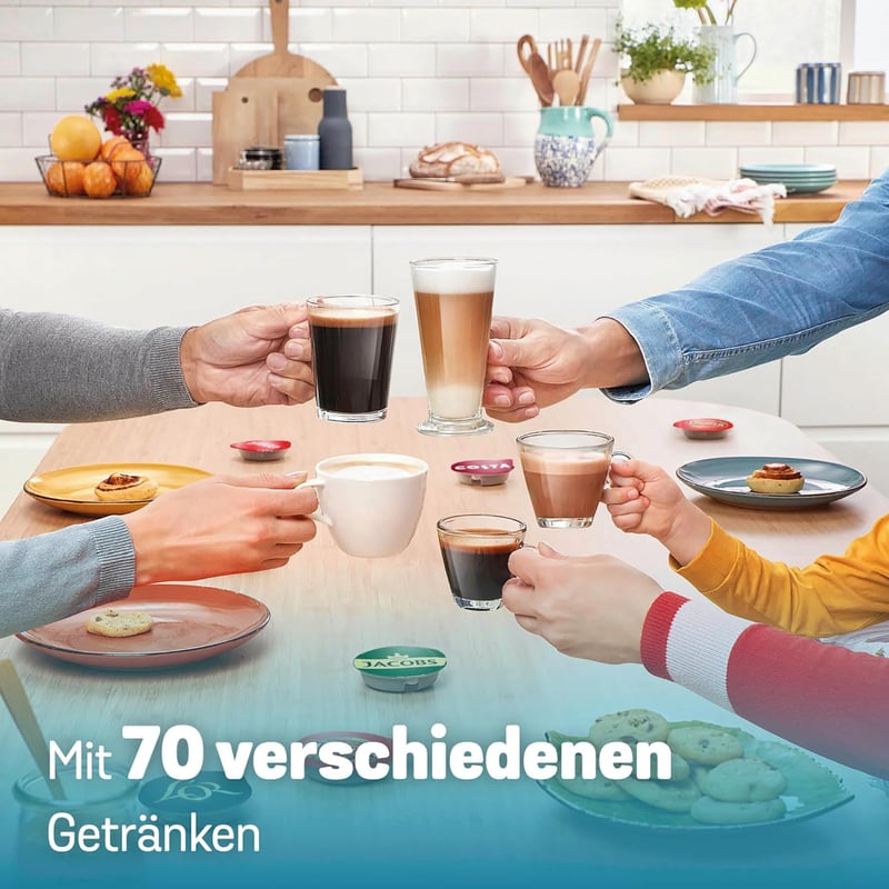 Bosch Tassimo Finesse TAS162E kapszulás kávéfőző 70 itallal, fekete