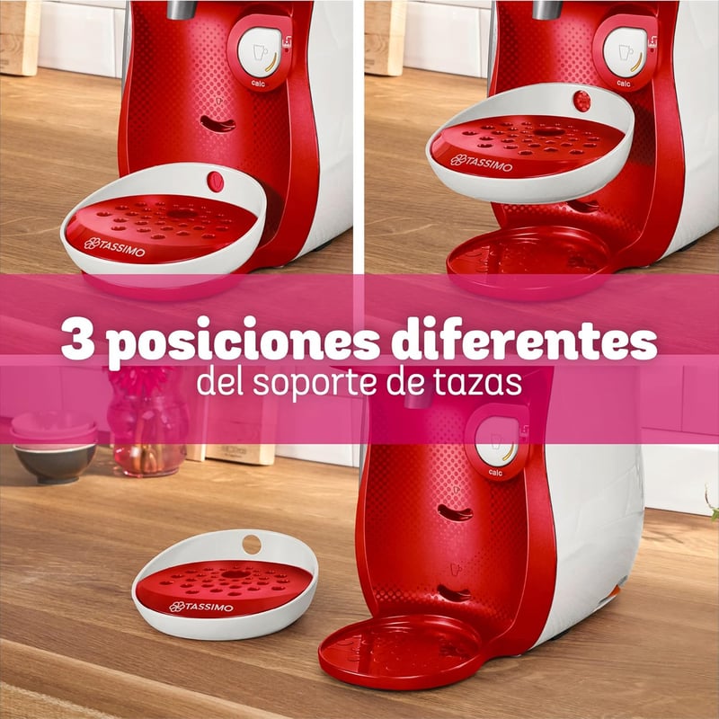 Bosch Tassimo Happy TAS1006 Automata Kávéfőző 70 Ital Fehér/Bordó