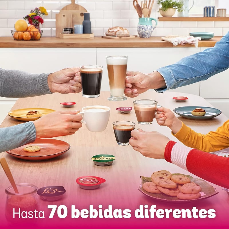 Bosch Tassimo Happy TAS1006 Automata Kávéfőző 70 Ital Fehér/Bordó
