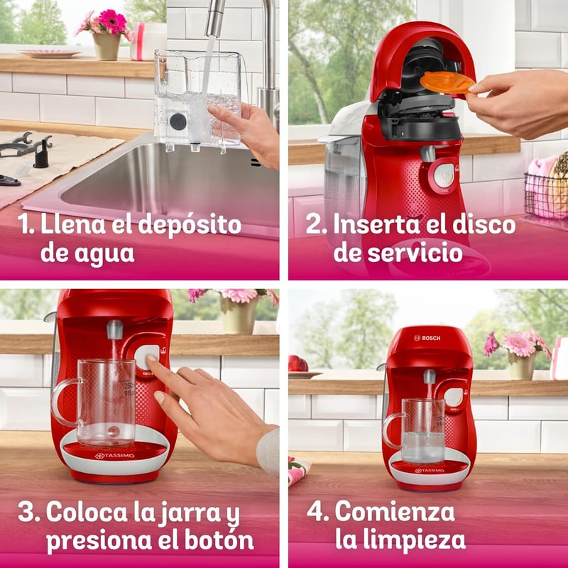 Bosch Tassimo Happy TAS1006 Automata Kávéfőző 70 Ital Fehér/Bordó