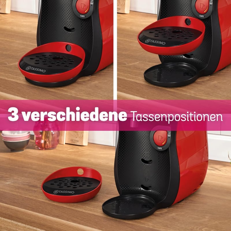 Bosch Tassimo Happy TAS103E kapszulás kávéfőző 70+ ital piros-fekete