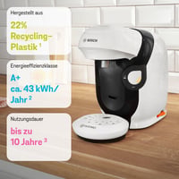 Kapsulový kávovar Bosch Tassimo TAS114E Style Friendly, 70+ nápojov, OneTouch, Intellibrew, kompaktný, 1400 W, biely 3