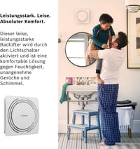 Bosch Thermotechnik 1900 csendes fürdőszobai ventilátor - 125 mm 2