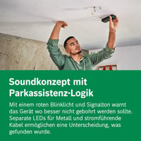 Bosch Truvo 2. generációs falszkenner - fémtárgyak és elektromos vezetékek keresője 70mm mélységig, egyszerű egygombos kezelés 6