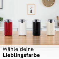 Bosch TSM6A014R Kávéőrlő Rozsdamentes Acél 180W Piros 9