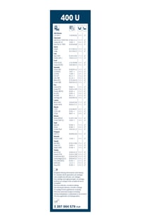 Ștergător de parbriz convențional Bosch Twin 400U 400 mm - 1 buc. ștergător față 3