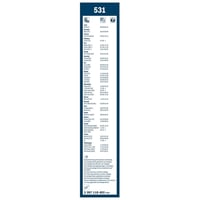 Set ștergătoare parbriz Bosch Twin 531, 530 mm / 450 mm, 2 bucăți 3
