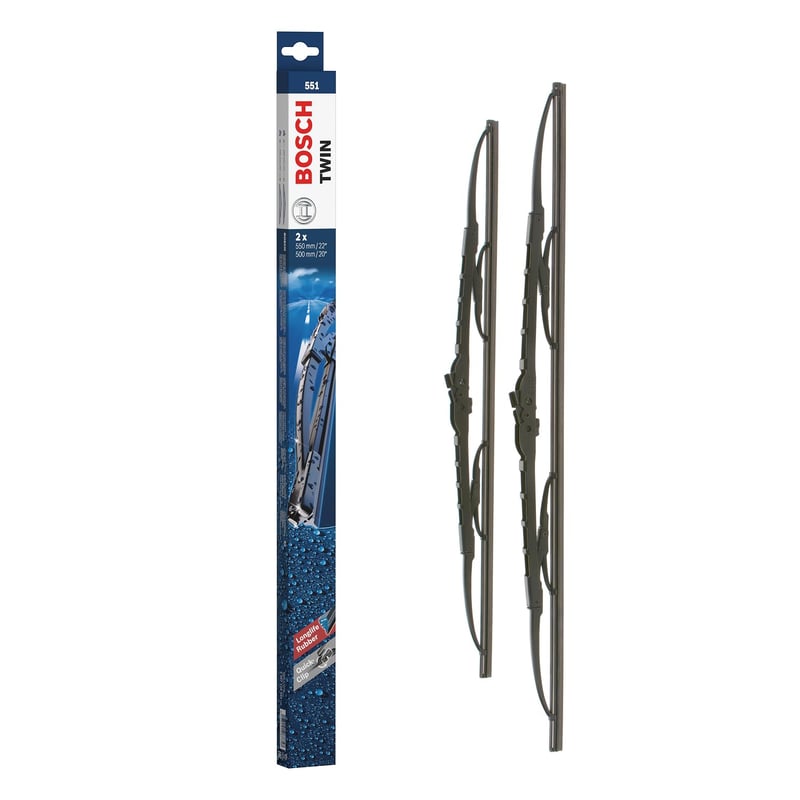 Bosch Twin 551 set metlica brisača 550/500 mm za osobna vozila, komplet od 2 komada