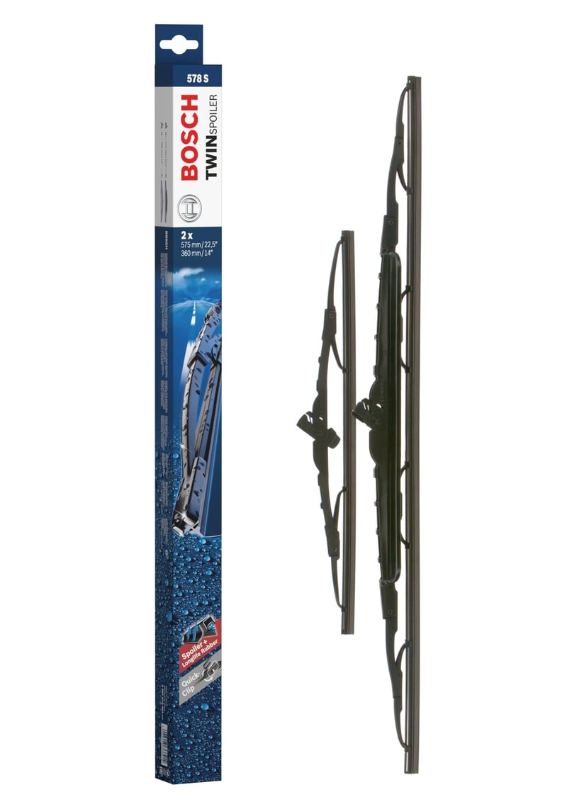 Sada predných stieračov Bosch Twin Spoiler 578S - 575 mm / 360 mm