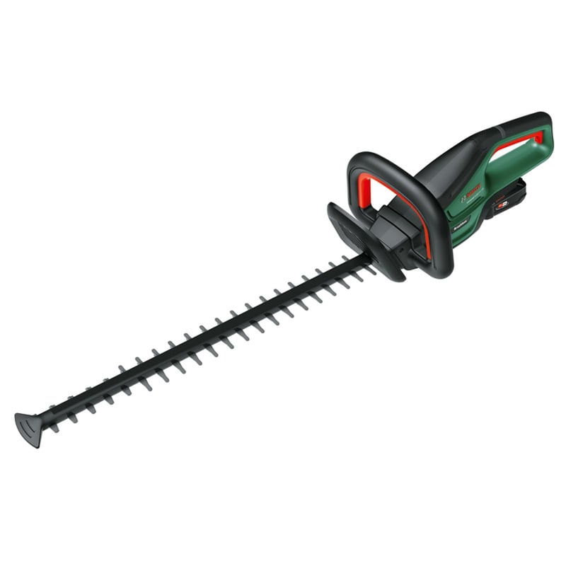 Akumulátorové nožnice na živý plot Bosch UniversalHedgeCut 18V-50 – 50 cm dĺžka čepele, s 2,5 Ah akumulátorom, 18V systém