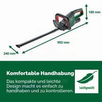 Foarfecă de grădină cu acumulator Bosch UniversalHedgeCut 18V-50 – Motor fără perii, lungime lamă 50 cm, acumulator 2,5 Ah, sistem 18V 6