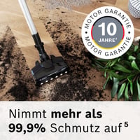 Aspirator vertical fără fir Bosch Unlimited 7 BKS711MTB, fără sac, baterie interschimbabilă, tub flexibil, filtru Hygiene, perie mini turbo, iluminare LED, alb 3