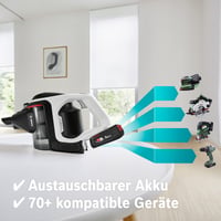 Aspirator vertical fără fir Bosch Unlimited Gen2 Series 8 BKS8214W, fără sac, autonomie 45 min, baterie interschimbabilă, perie cu LED, detectare automată a tipului de podea, alb 7