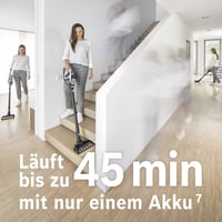 Aspirator vertical fără fir Bosch Unlimited Gen2 Series 8 BKS8214W, fără sac, autonomie 45 min, baterie interschimbabilă, perie cu LED, detectare automată a tipului de podea, alb 6