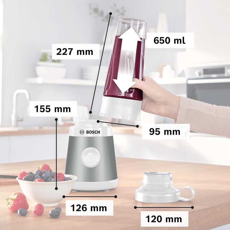 Bosch VitaPower Series 2 Mini Turmixgép 40000 rpm, 450W, ToGo Palack